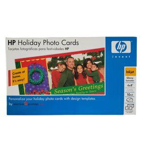 HP Inkjet Holiday Photo Cards (40) Christmas Glossy 4x8" Envelopes